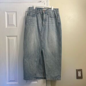 Madewell Denim Midi Skirt
